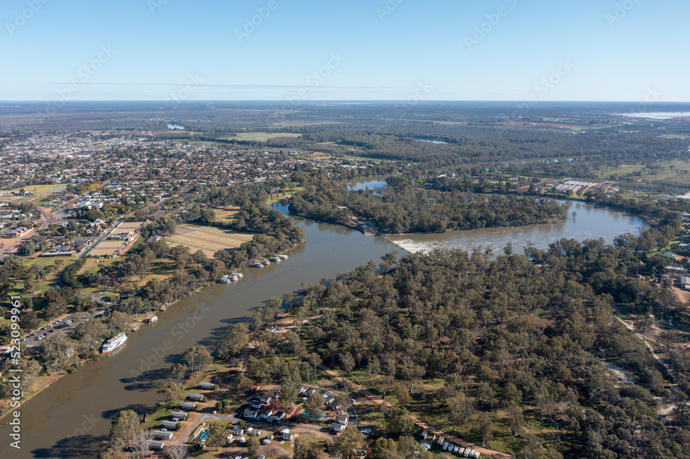 The Victorian country town of Mildura in the far north west of the state.