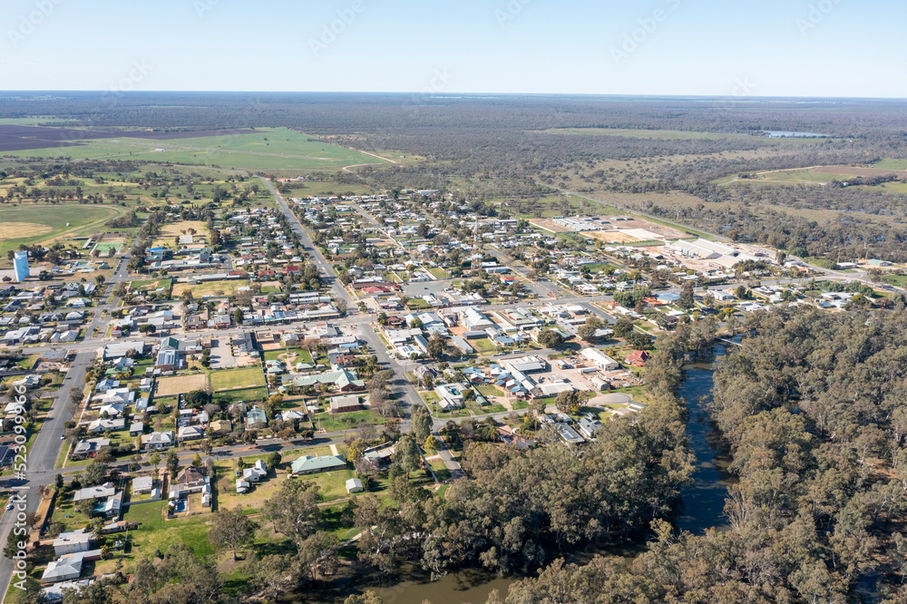 The New South Wales town of Balranald New South Wales.Australia.