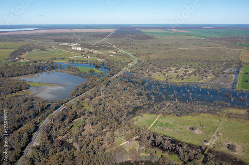 The Murrumbidgee river flood plain at Balranald, New South Wales. photo