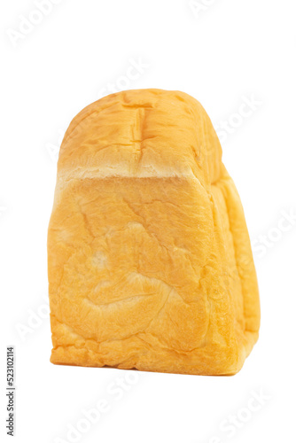 Milk bread isolated on transparency background.
