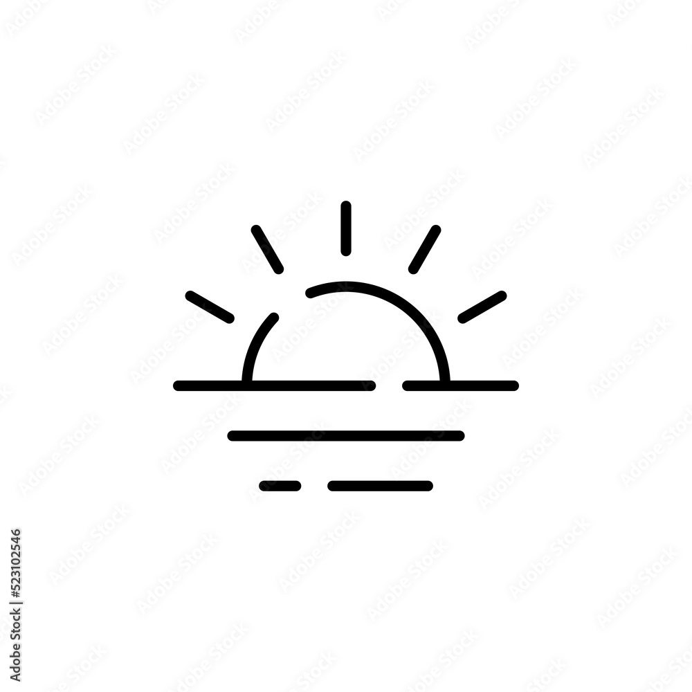 Sunrise, Sunset, Sun Dotted Line Icon Vector Illustration Logo Template. Suitable For Many Purposes. Sunrise, Sunset, Sun Dotted Line Icon Vector Illustration Logo Template. Suitable For Many Purposes.