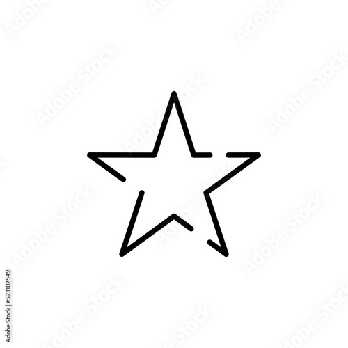 Stars  Night Dotted Line Icon Vector Illustration Logo Template. Suitable For Many Purposes.