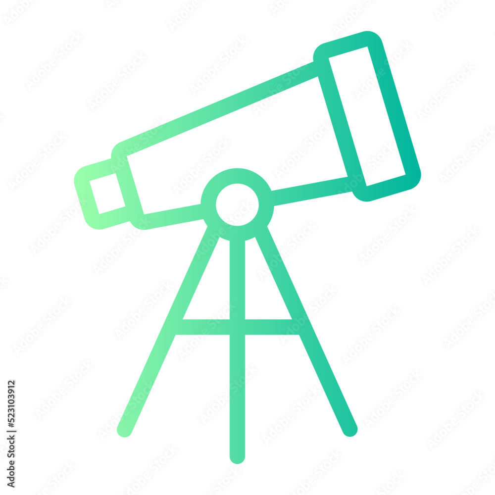telescope gradient icon telescope gradient icon