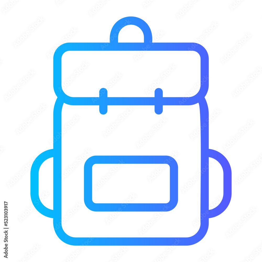 backpack gradient icon backpack gradient icon