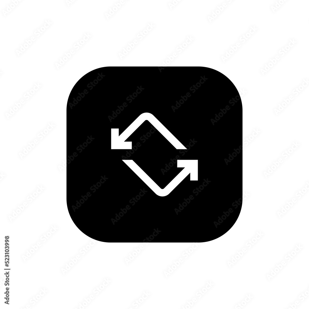 Auto rotate, screen rotation button icon vector Auto rotate, screen rotation button icon vector