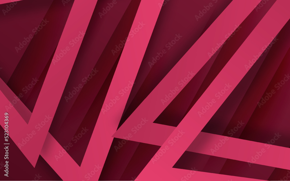 Abstract triangle shape red colors background