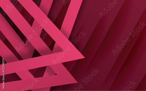 Abstract triangle shape red colors background