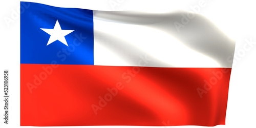 Free Download Flag of Chile 3d render. - GFXLoad