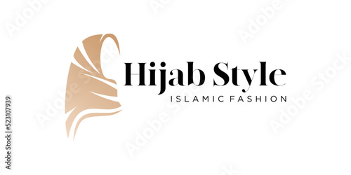 Muslim woman in hijab style illustration design