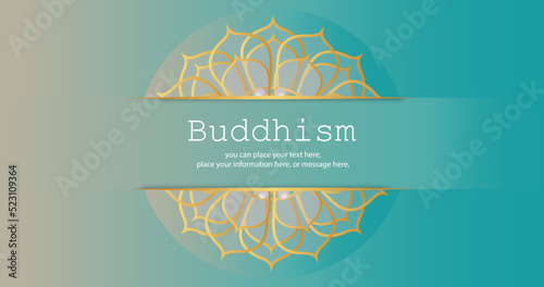 Thai pattern green background for printing, flyers, poster, web, banner, brochure and card concept vector illustration