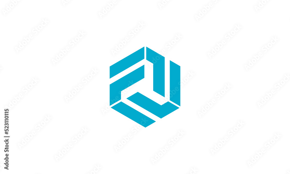 letter F hexagon vector logo symbol illustration design icon sign idea template element