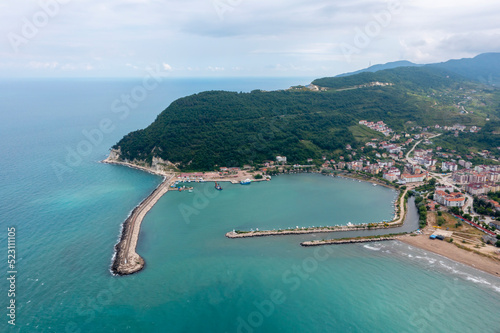Fototapeta Naklejka Na Ścianę i Meble -  Kastamonu Province, Cide District offers a unique view with its large beach and greenery