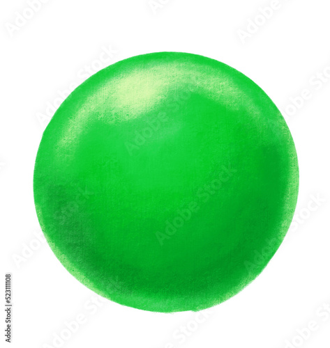 Bubble gum ball digital paint illustartion hand drawing