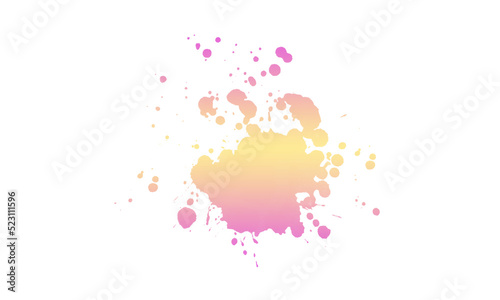 a splash of purple cream gradation