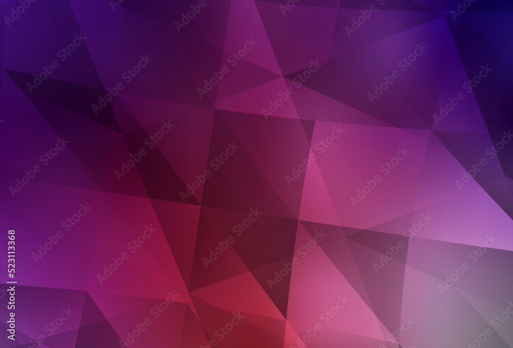 Light Pink, Red vector gradient triangles template. Light Pink, Red vector gradient triangles template.