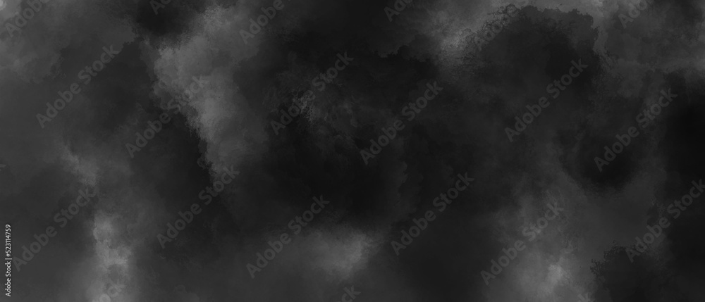 Black Watercolor abstract texture rectangle background