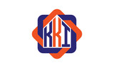 KKI three letter real estate logo with home icon logo design vector template | construction logo | housing logo | engineering logo | initial letter logo | minimalist logo | property logo |