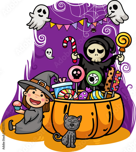 Halloween kids costume party