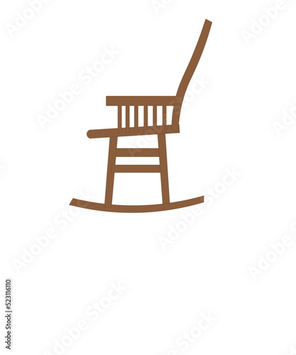 wooden rocking chair