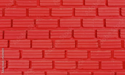 red wall bricks texture background