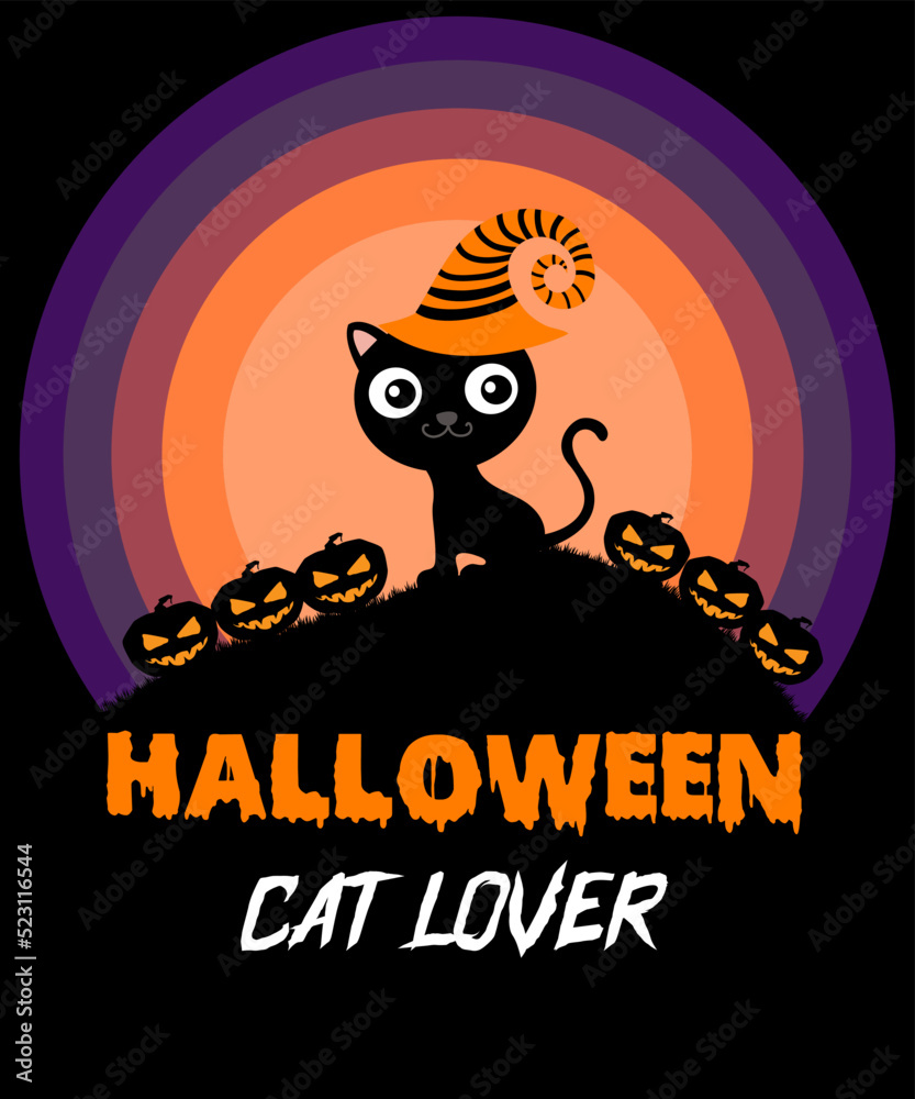 Halloween Cat Lover Design 