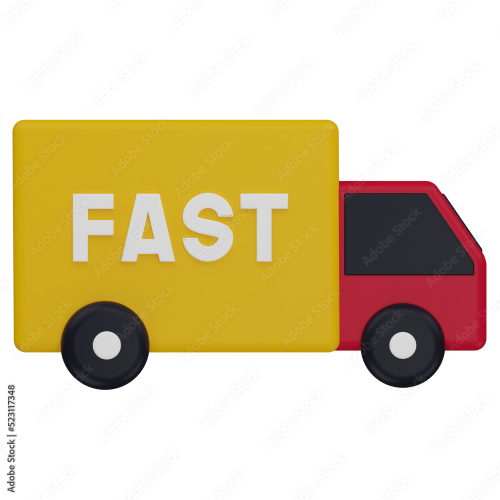 fast delivery 3d render icon fast delivery 3d render icon