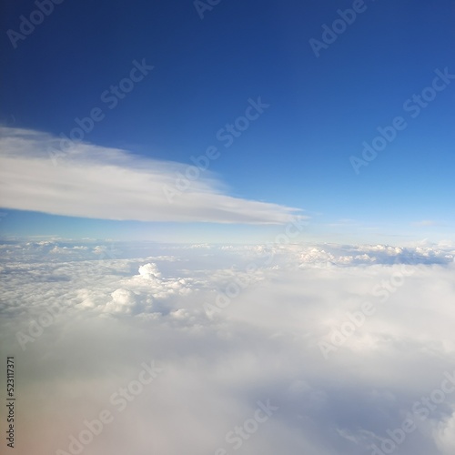 blue sky with clouds