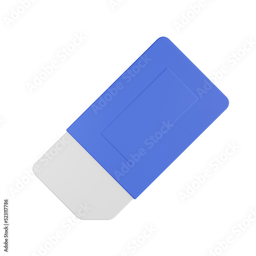 Fototapete eraser 3d render icon