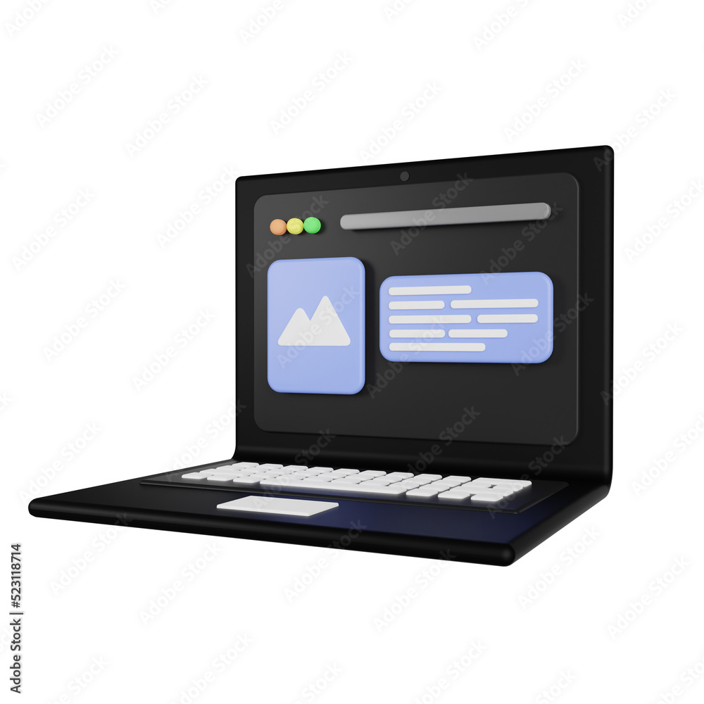 internet browser 3d render icon internet browser 3d render icon