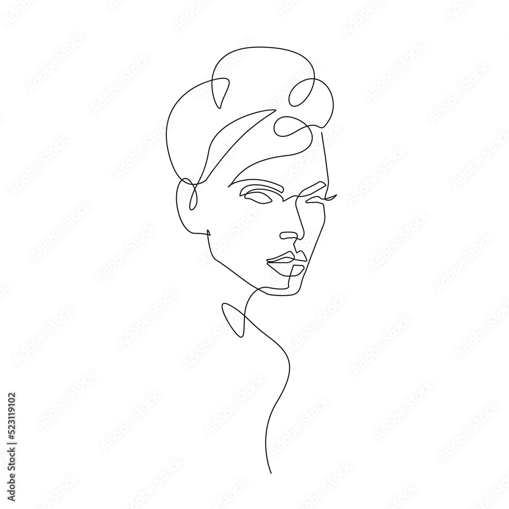 Woman Face Modern Continuous One Line Drawing. Female Art Print Line Drawing Sketch Illustration. Woman Face Modern Print. Minimalist Female Contour Art Design. Vector EPS 10. Woman Face Modern Continuous One Line Drawing. Female Art Print Line Drawing Sketch Illustration. Woman Face Modern Print. Minimalist Female Contour Art Design. Vector EPS 10.