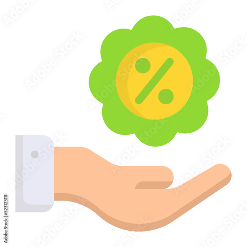 discount flat icon