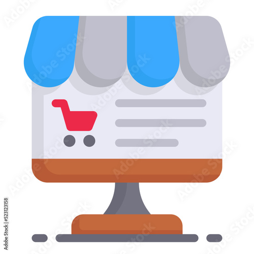 online shop flat icon