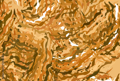 Light Orange vector texture with wry lines.