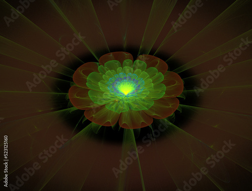 Imaginatory fractal abstract background Image