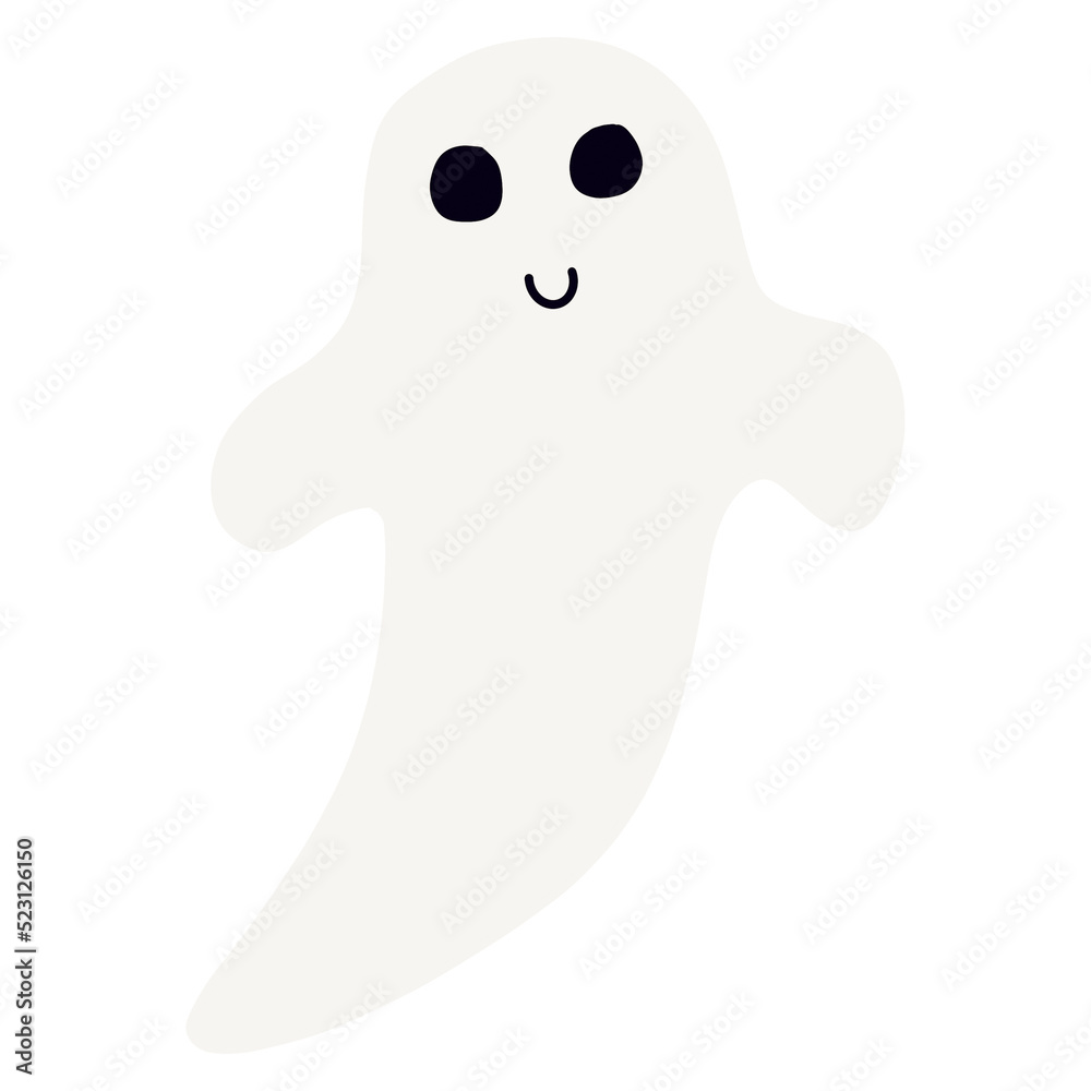 cute ghosts spook horror for Halloween day