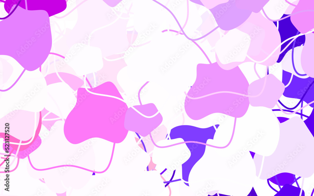 Light Pink vector pattern with random forms. Light Pink vector pattern with random forms.