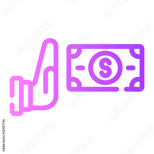 refuse gradient icon