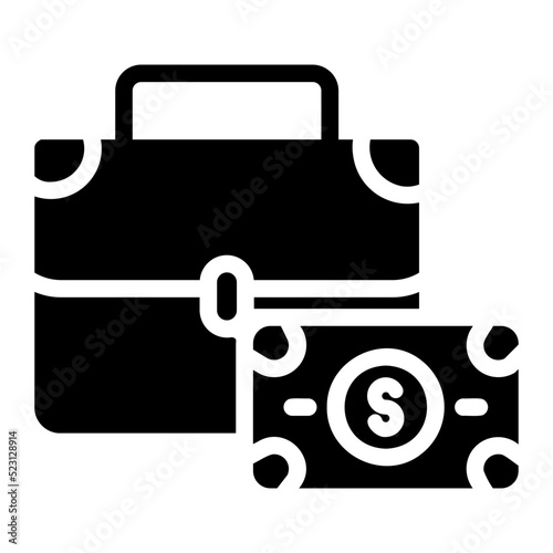 bribe glyph icon