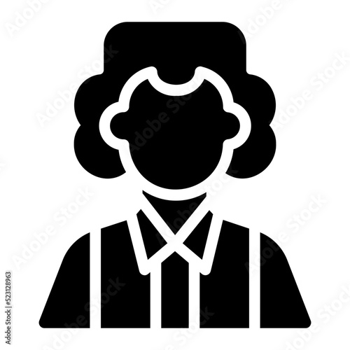 judge glyph icon