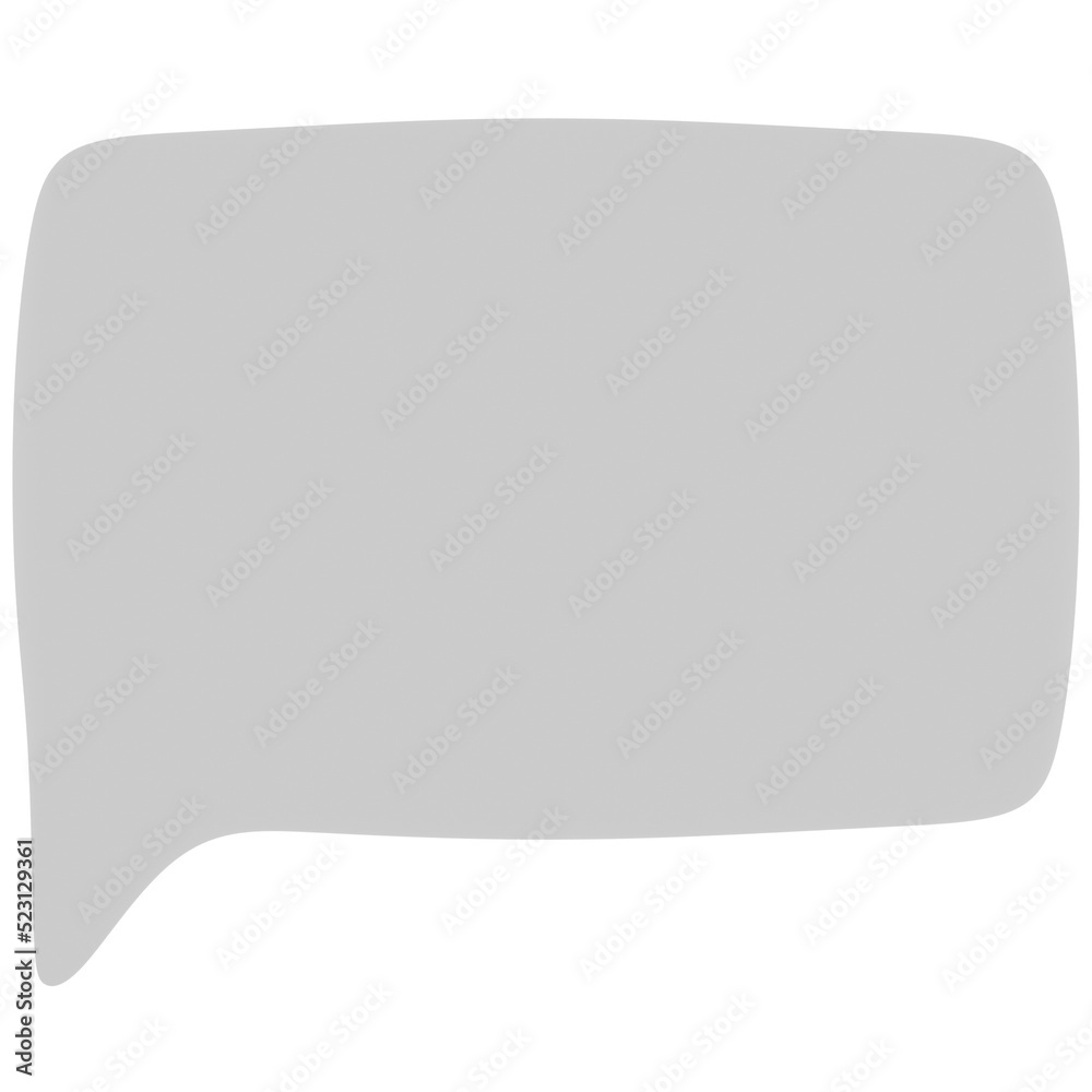Speech Bubble 3D Illustration Speech Bubble 3D Illustration