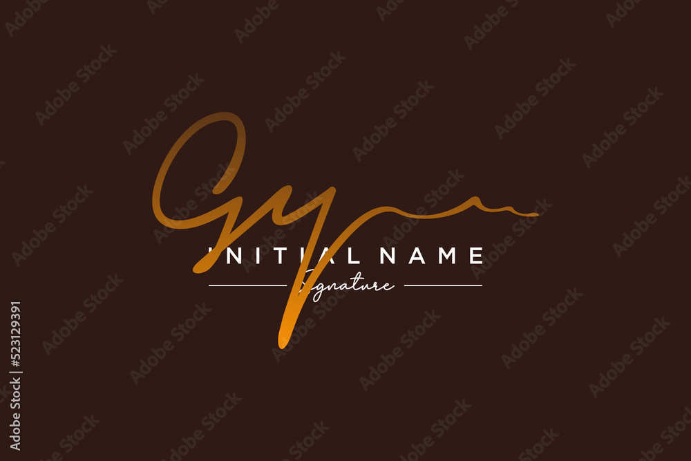 Initial GY signature logo template vector. Hand drawn Calligraphy lettering Vector illustration. Initial GY signature logo template vector. Hand drawn Calligraphy lettering Vector illustration.