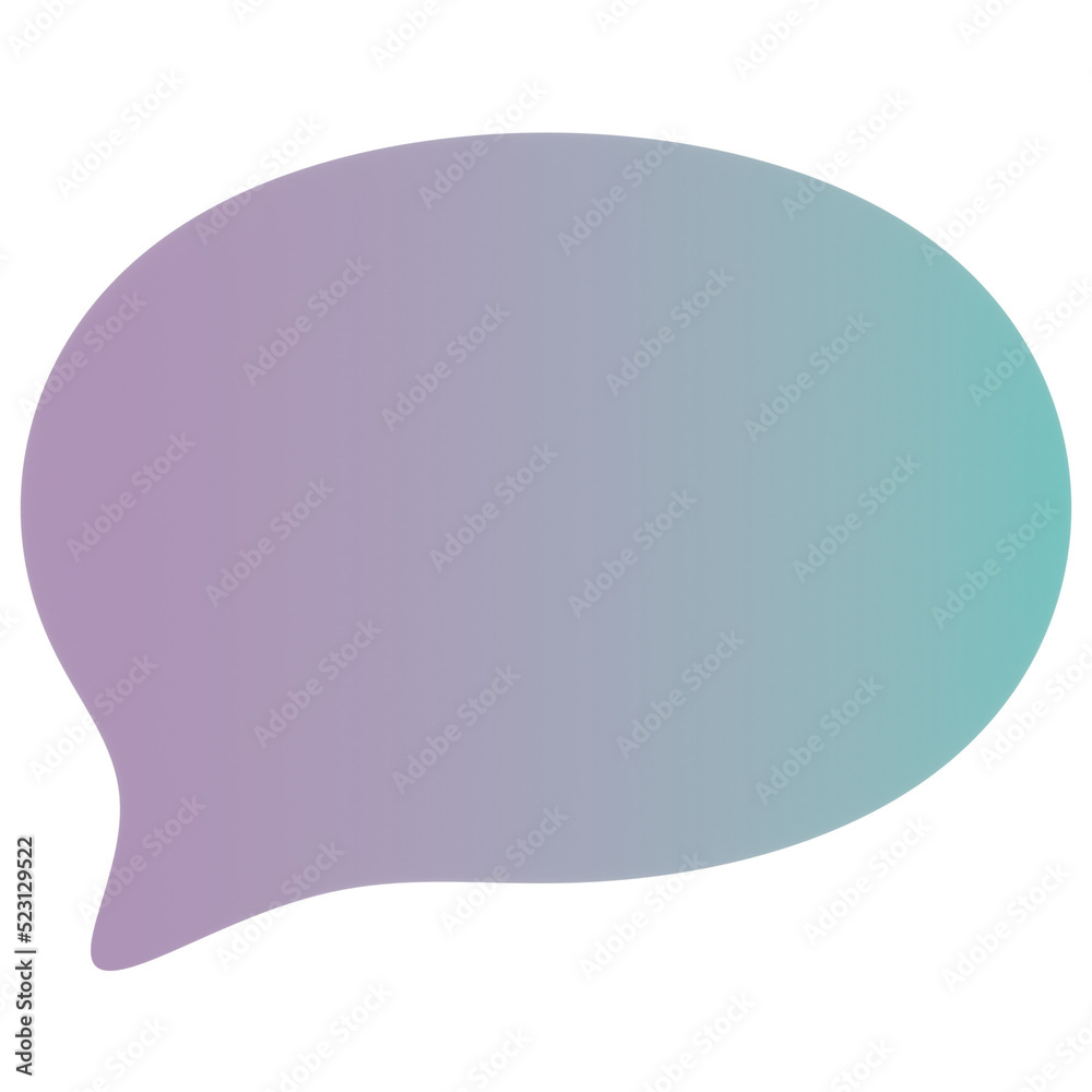 Speech Bubble 3D Illustration Speech Bubble 3D Illustration