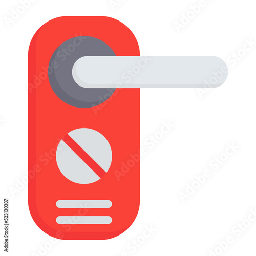 do not disturb flat icon