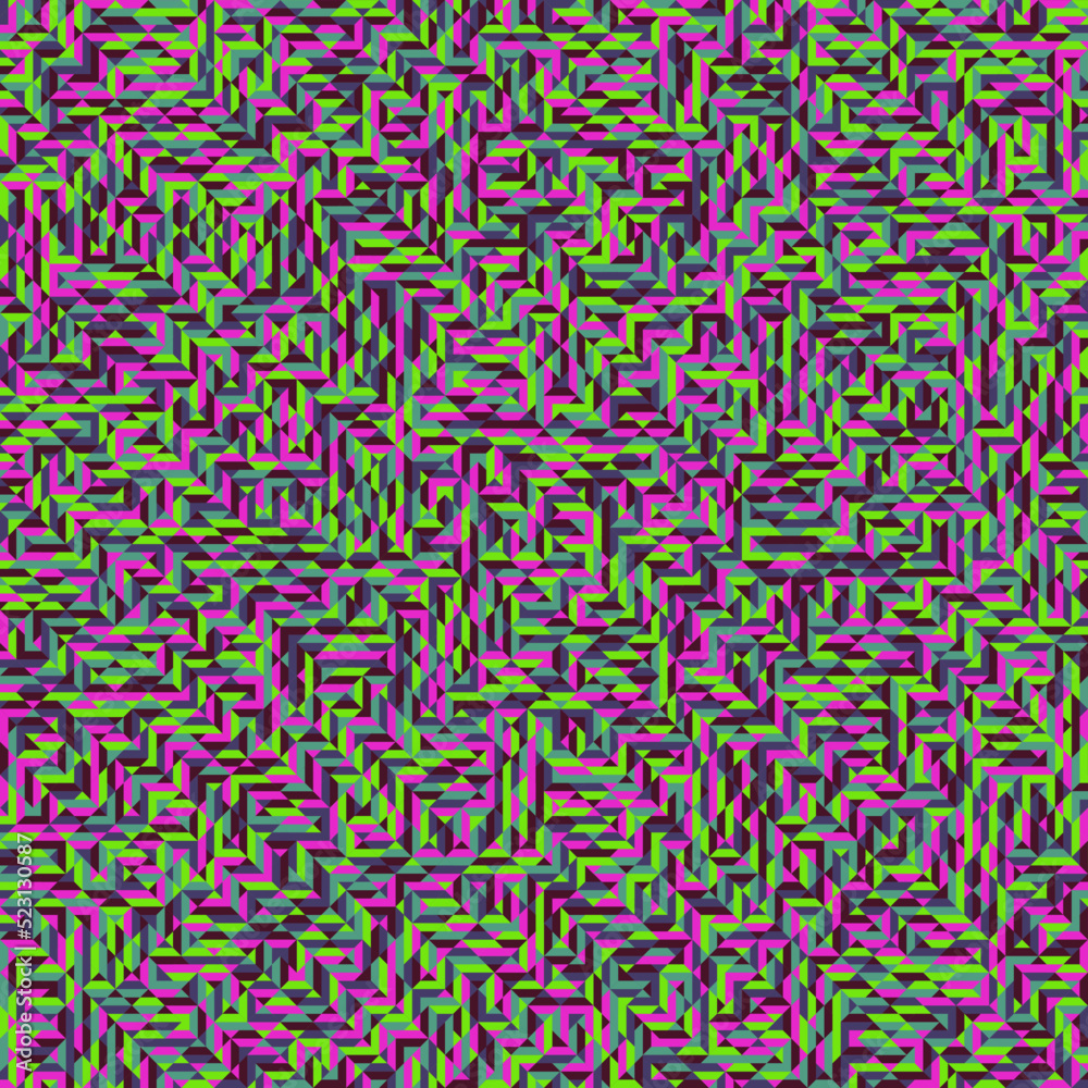 Color Rhombus tile tessellation pattern illustration