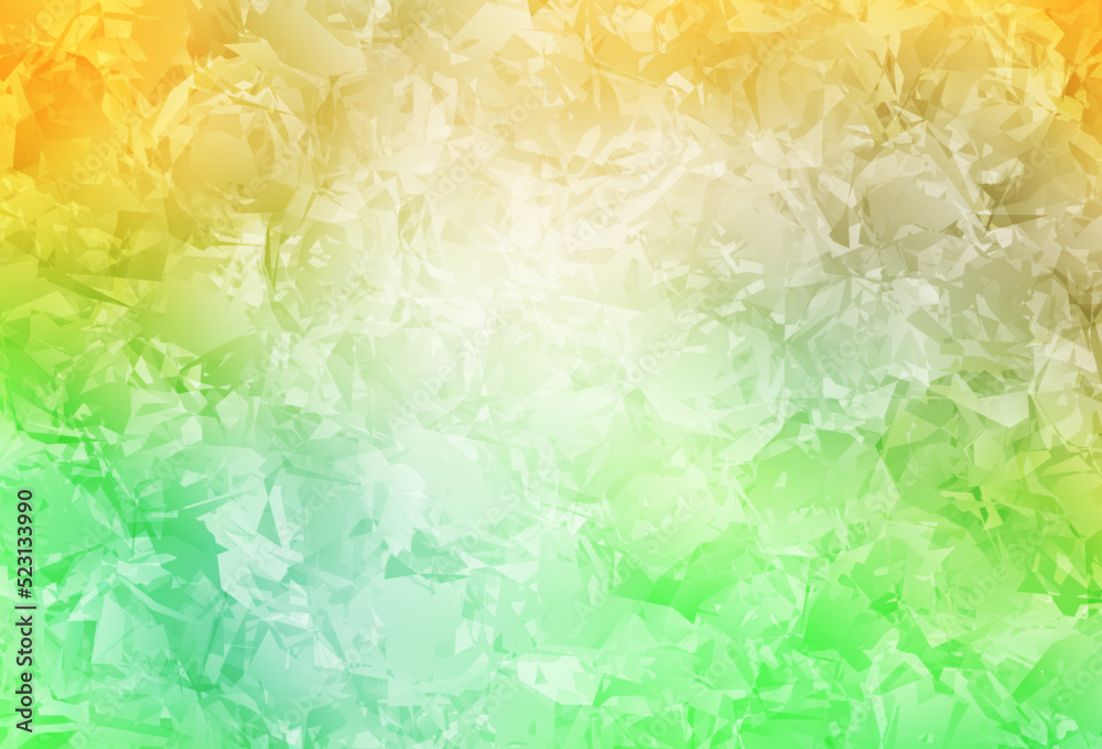 Obraz premium Light Green, Yellow vector doodle pattern with roses, flowers.