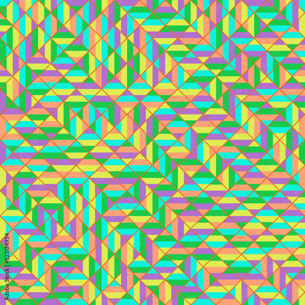 Color Rhombus tile tessellation pattern illustration Color Rhombus tile tessellation pattern illustration
