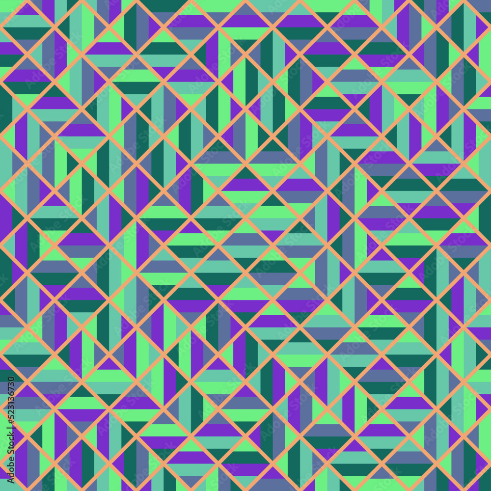 Color Rhombus tile tessellation pattern illustration Color Rhombus tile tessellation pattern illustration