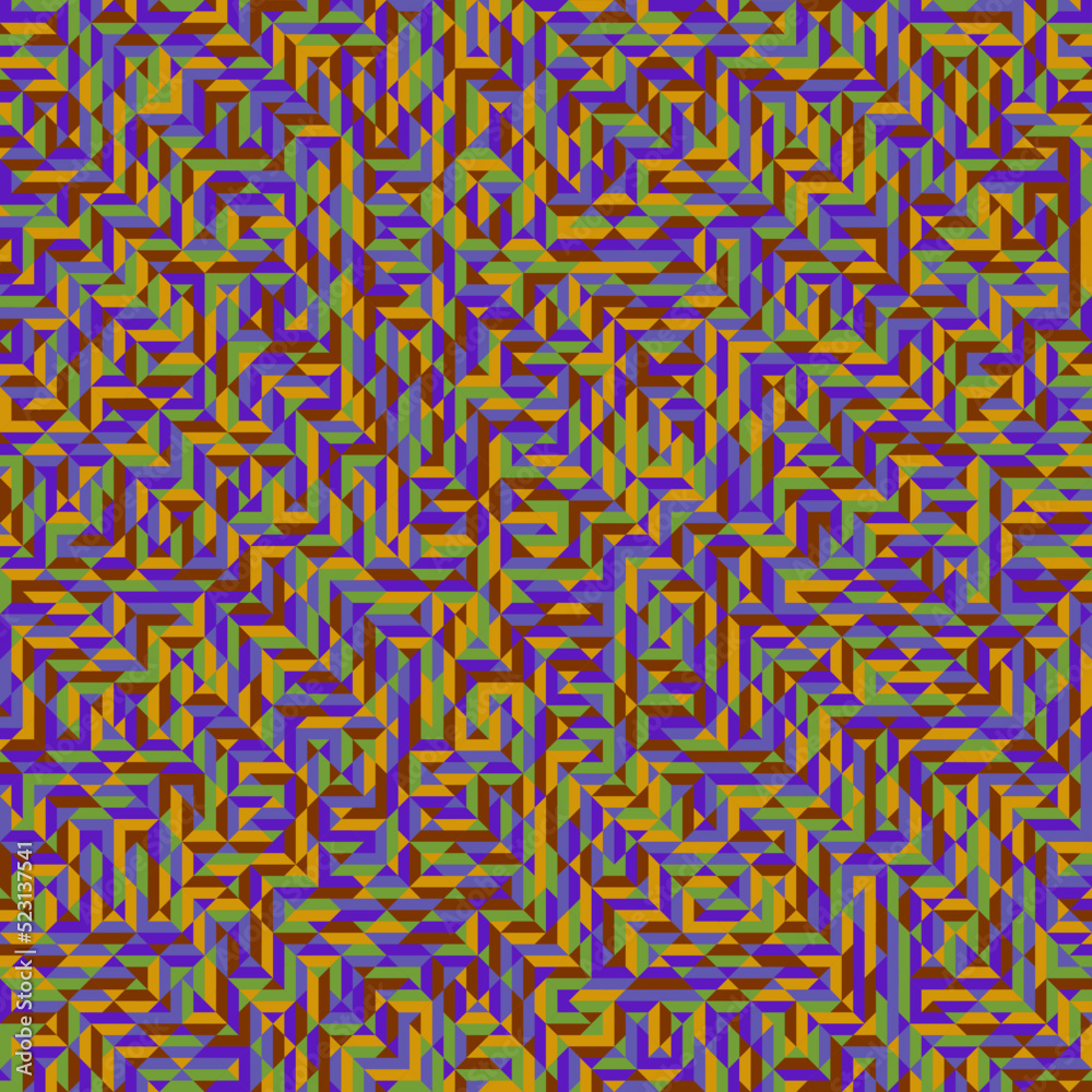 Fototapeta premium Color Rhombus tile tessellation pattern illustration