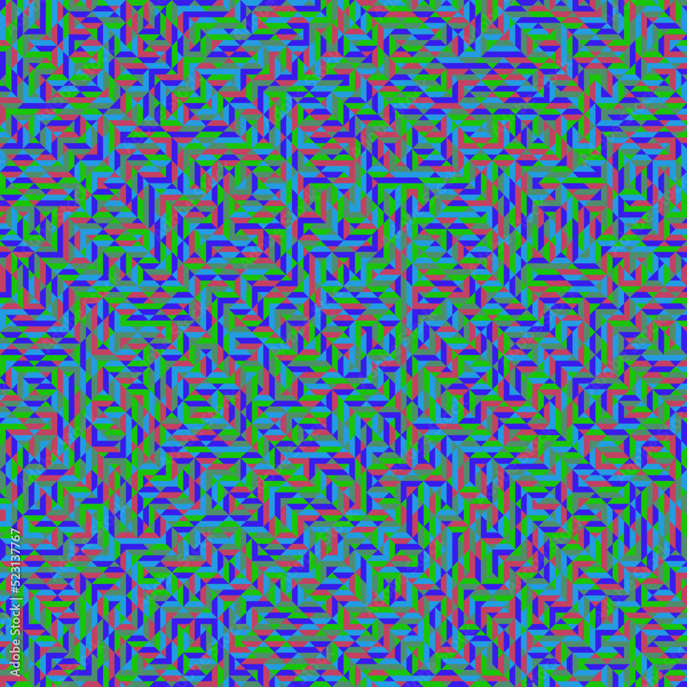 Fototapeta premium Color Rhombus tile tessellation pattern illustration