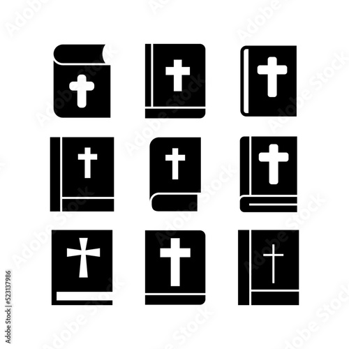 bible icon or logo isolated sign symbol vector illustration - high quality black style vector icons 